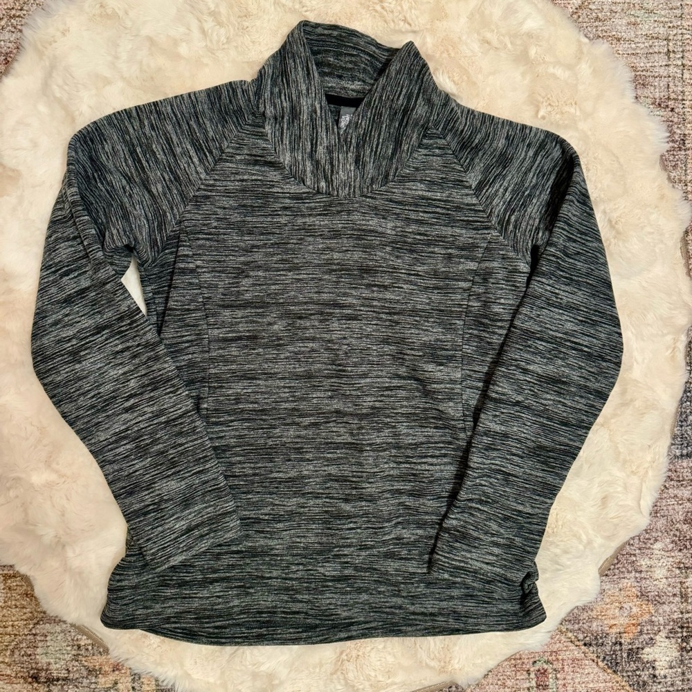 Mountain Hardwear Snowpass Space Dye Gray Fleece Pullover Size Medium